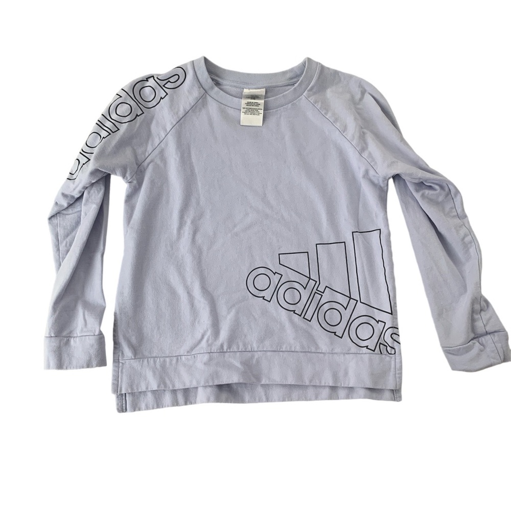 Girls Adidas crewneck Top sz L